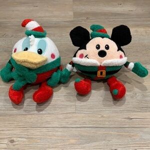 Disney Christmas Mickey and Donald Duck plush